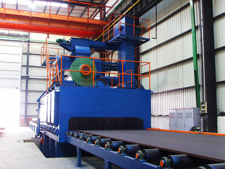 steel plate shot blasting machine